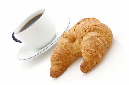 eremm (artist) - Croissant, cup of coffee Foto de stock - Super Valor sin royalties y Suscripción, Código: 400-03975115