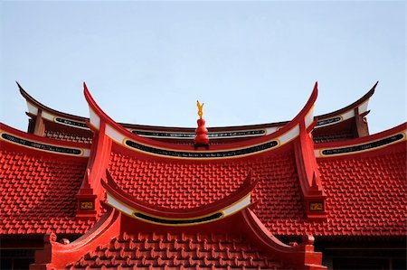 Chinese temple roof Stock Photo - Budget Royalty-Free & Subscription, Code: 400-03975125