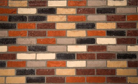 simsearch:614-02985486,k - Brick wall background of various coloured bricks Photographie de stock - Aubaine LD & Abonnement, Code: 400-03975545