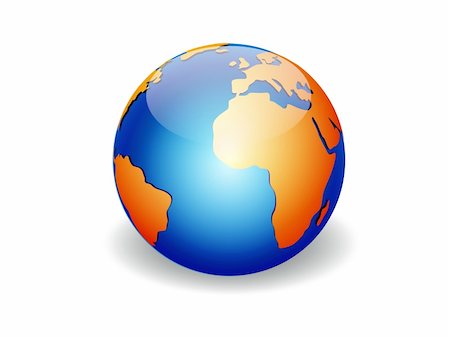 simsearch:400-06698166,k - Globe of the World. Africa and Europa Stock Photo - Budget Royalty-Free & Subscription, Code: 400-03975833