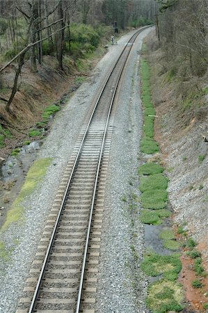 simsearch:400-03977018,k - Railroad tracks near Kennesaw Mountain, Atlanta, Georgia Stock Photo - Budget Royalty-Free & Subscription, Code: 400-03976663