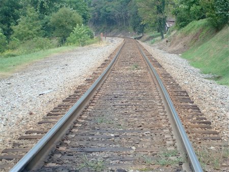 simsearch:400-03977018,k - Railroad tracks. Stock Photo - Budget Royalty-Free & Subscription, Code: 400-03976759