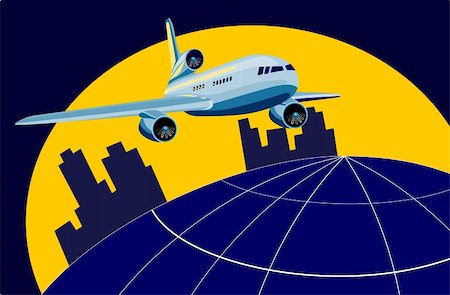 Vector art on air transport Stock Photo - Budget Royalty-Free & Subscription, Code: 400-03977704
