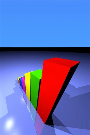 simsearch:400-03933651,k - business statistics graph made in 3d with lighting effects Stock Photo - Budget Royalty-Free & Subscription, Code: 400-03977721