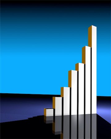 simsearch:400-03933651,k - business statistics graph made in 3d with lighting effects Stock Photo - Budget Royalty-Free & Subscription, Code: 400-03977763