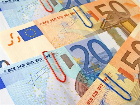 simsearch:400-07087821,k - Twenty and Fifty Euro banknotes with shallow depth of field and focus on the 20 Stock Photo - Budget Royalty-Free & Subscription, Code: 400-03978326