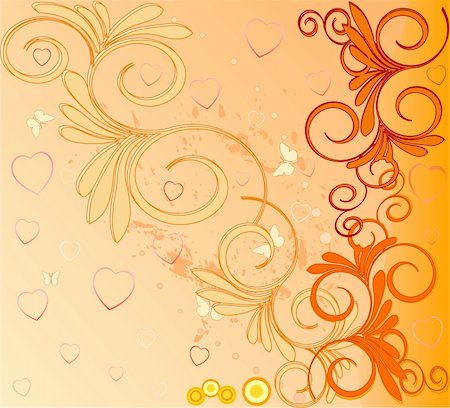 simsearch:400-04274489,k - Romantic background vector illustration Stock Photo - Budget Royalty-Free & Subscription, Code: 400-03978323