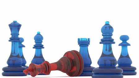 simsearch:400-04811369,k - Chess pieces with clipping path , 3d render Stock Photo - Budget Royalty-Free & Subscription, Code: 400-03978437