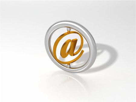 3d scene of the symbol of e-mail Stock Photo - Budget Royalty-Free & Subscription, Code: 400-03978638