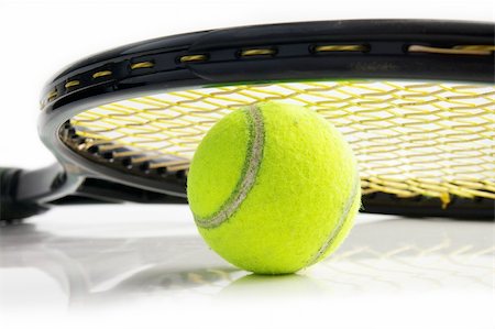 simsearch:400-04067347,k - Tennis racket and ball Foto de stock - Super Valor sin royalties y Suscripción, Código: 400-03978685