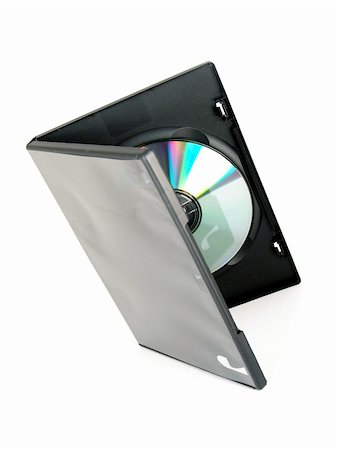 dvd - DVD / CD black case isolated on white background Stock Photo - Budget Royalty-Free & Subscription, Code: 400-03978694