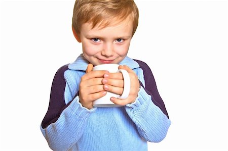 Young boy holding a cup Stock Photo - Budget Royalty-Free & Subscription, Code: 400-03978851