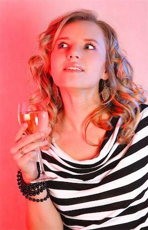 simsearch:400-04490576,k - Beautiful girl with champagne Stock Photo - Budget Royalty-Free & Subscription, Code: 400-03979274