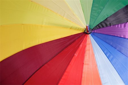 plane rain - Close up of a rainbow coloured umbrella Stock Photo - Budget Royalty-Free & Subscription, Code: 400-03979293