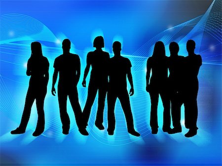 simsearch:400-05034662,k - textures style of people silhouettes Stock Photo - Budget Royalty-Free & Subscription, Code: 400-03979482