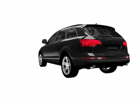 simsearch:400-03983309,k - black car on a white background Photographie de stock - Aubaine LD & Abonnement, Code: 400-03979642