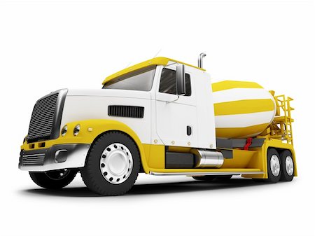 simsearch:400-05333490,k - isolated concrete mixer with clipping path Photographie de stock - Aubaine LD & Abonnement, Code: 400-03979700