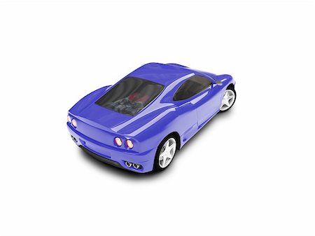 simsearch:400-03983309,k - blue super car on a white background Photographie de stock - Aubaine LD & Abonnement, Code: 400-03979712