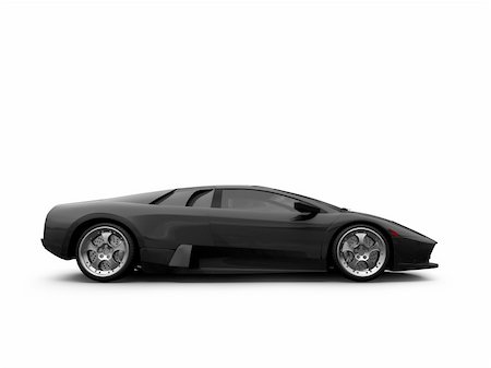 supercar - isolated sport car on white background Photographie de stock - Aubaine LD & Abonnement, Code: 400-03979728