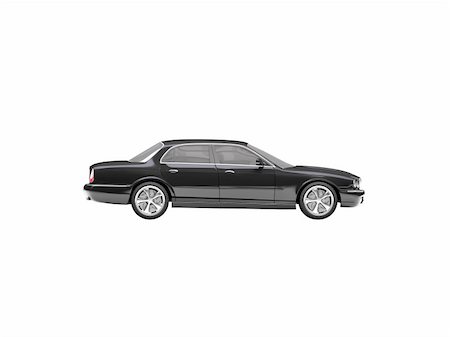 simsearch:400-03983309,k - black car on a white background Photographie de stock - Aubaine LD & Abonnement, Code: 400-03979802