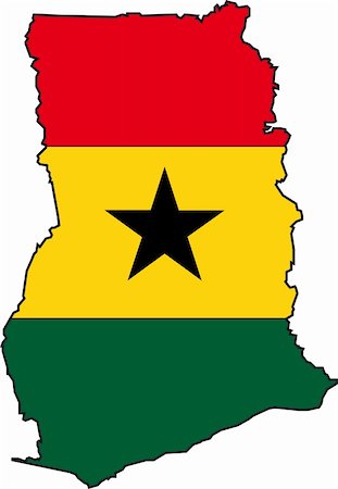 simsearch:400-03969085,k - Illustration Vector of a Map and Flag from Ghana Photographie de stock - Aubaine LD & Abonnement, Code: 400-03970595