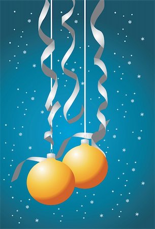 simsearch:400-03960871,k - Christmas balls. Vector illustration available Stockbilder - Microstock & Abonnement, Bildnummer: 400-03970689