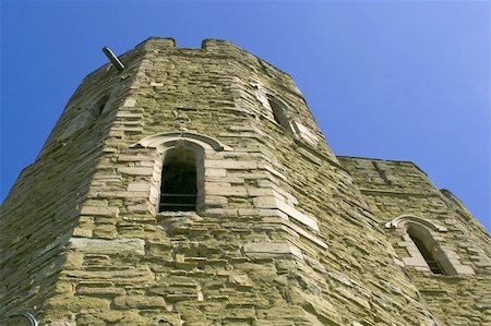 stokesay castle - stokesay castle shropshire the midlands england uk gb eu Foto de stock - Super Valor sin royalties y Suscripción, Código: 400-03970783