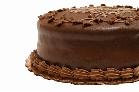 simsearch:700-01716860,k - A partial view of a rich dark chocolate fudge cake. Photographie de stock - Aubaine LD & Abonnement, Code: 400-03970909