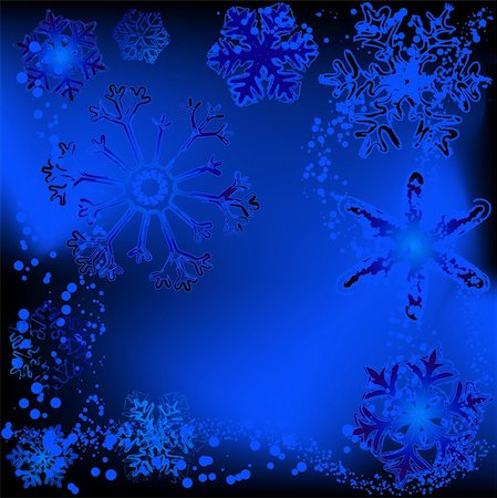 simsearch:600-01695417,k - Various  stylized designs of snowflakes for winter illustration Foto de stock - Super Valor sin royalties y Suscripción, Código: 400-03971181