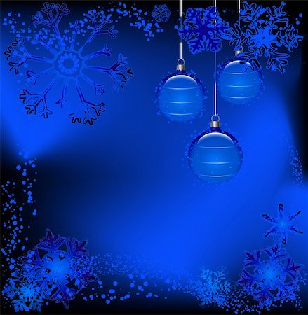 simsearch:659-06152124,k - creative design for winter illustrations, snowflakes and balls Stockbilder - Microstock & Abonnement, Bildnummer: 400-03971182