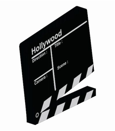 director (entertainment, female) - A vector representing a clapper Stock Photo - Budget Royalty-Free & Subscription, Code: 400-03971594