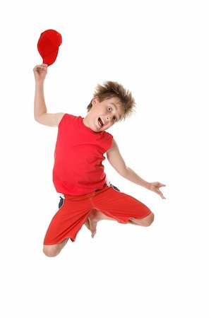 prancing - A happy carefree boy jumps in glee. Stock Photo - Budget Royalty-Free & Subscription, Code: 400-03971983