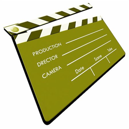 production (mise en scène) - Film Clapboard Photographie de stock - Aubaine LD & Abonnement, Code: 400-03972027