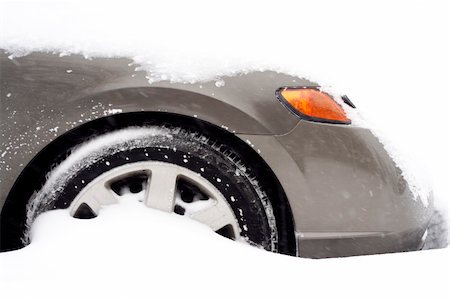 a car's front part buried in snow after a blizzard Stock Photo - Budget Royalty-Free & Subscription, Code: 400-03972722