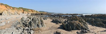 Panorama of California coast along highway 1. Fotografie stock - Microstock e Abbonamento, Codice: 400-03972957