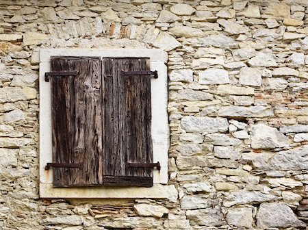 simsearch:400-05205237,k - Old window on old destroyed stone house Stock Photo - Budget Royalty-Free & Subscription, Code: 400-03972997