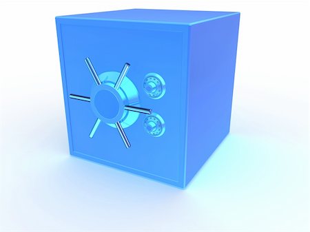 simsearch:400-04238099,k - 3d rendered illustration of a blue vault Stock Photo - Budget Royalty-Free & Subscription, Code: 400-03973457