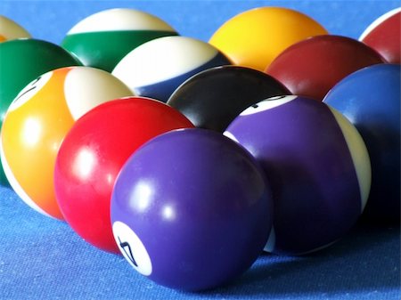 pool table bar - Photograph of a set of billiard balls. Stock Photo - Budget Royalty-Free & Subscription, Code: 400-03973726