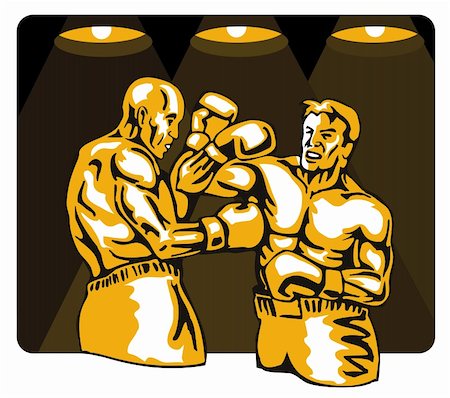 Vector art on the sport of boxing Stockbilder - Microstock & Abonnement, Bildnummer: 400-03984232