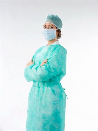 simsearch:400-05060422,k - nurse in green operation dress Stock Photo - Budget Royalty-Free & Subscription, Code: 400-03984254