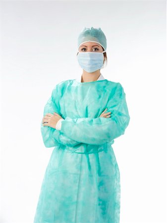 simsearch:400-04699159,k - nurse in green operation dress Stock Photo - Budget Royalty-Free & Subscription, Code: 400-03984253