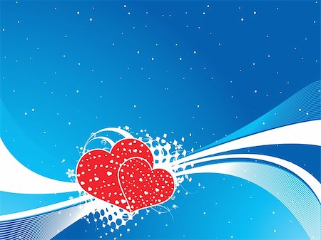 simsearch:400-03985974,k - vector illustration of beautiful elements heart with floral on abstract background Stockbilder - Microstock & Abonnement, Bildnummer: 400-03984955