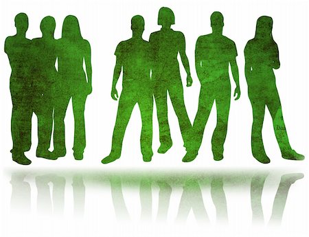 simsearch:400-05034662,k - textures style of people silhouettes Stock Photo - Budget Royalty-Free & Subscription, Code: 400-03985147