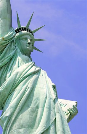 famous statues in usa - Statue of Liberty on Liberty Island in New York City. Stock Photo - Budget Royalty-Free & Subscription, Code: 400-03985794