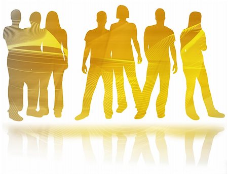 simsearch:400-05034662,k - textures style of people silhouettes Stock Photo - Budget Royalty-Free & Subscription, Code: 400-03986392