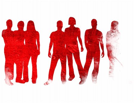 simsearch:400-05034662,k - textures style of people silhouettes Stock Photo - Budget Royalty-Free & Subscription, Code: 400-03986393