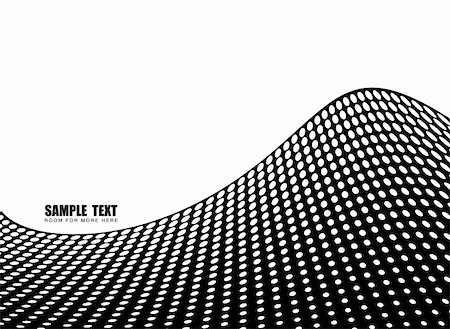 Abstract illustration showing a halftone wave with room for your own text Stock Photo - Budget Royalty-Free & Subscription, Code: 400-03987272