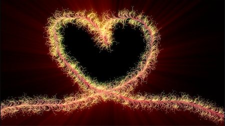simsearch:400-04274489,k - Valentine heart shape with light rays Stock Photo - Budget Royalty-Free & Subscription, Code: 400-03987967
