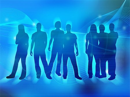 simsearch:400-05034662,k - textures style of people silhouettes Stock Photo - Budget Royalty-Free & Subscription, Code: 400-03988100