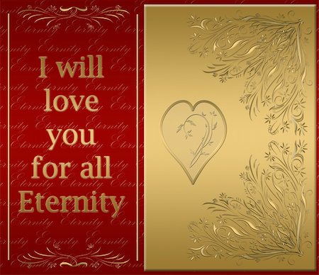 simsearch:400-06692056,k - beautiful golden card of love for all eternity Foto de stock - Super Valor sin royalties y Suscripción, Código: 400-03988215